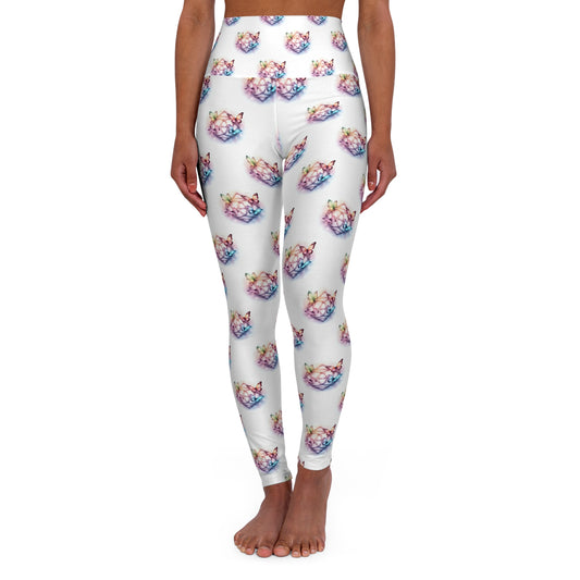 Colorful Butterflies High Waisted Yoga Leggings - Fun Activewear for Butterfly Lovers, Perfect for Yoga, Gym, Workouts, Gifts - Celtic Scents