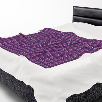 Cozy Plaid Velveteen Blanket | Soft Throw for Home Decor, Perfect Gift for Comfort Lovers, Ideal for Weddings & Holidays - Celtic Scents