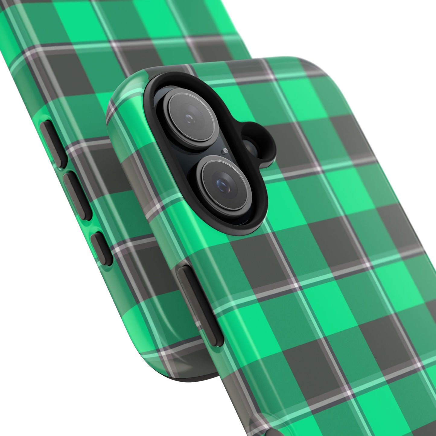 Personalized Plaid Tough Phone Case, Custom Phone Cover, Gifts for Her, Unique Cell Phone Case, Trendy Accessories, Holiday Gifts