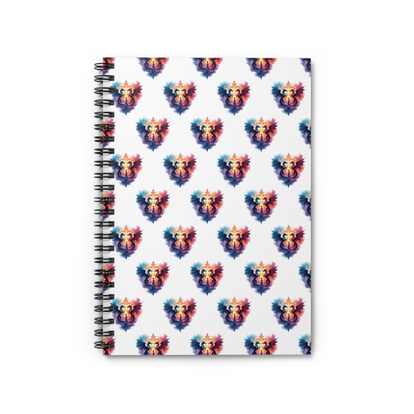 Colorful Dragon Spiral Notebook - Ruled Line, Journal, Stationery, Gift for Writers, Creative Notes, School Supplies - Celtic Scents