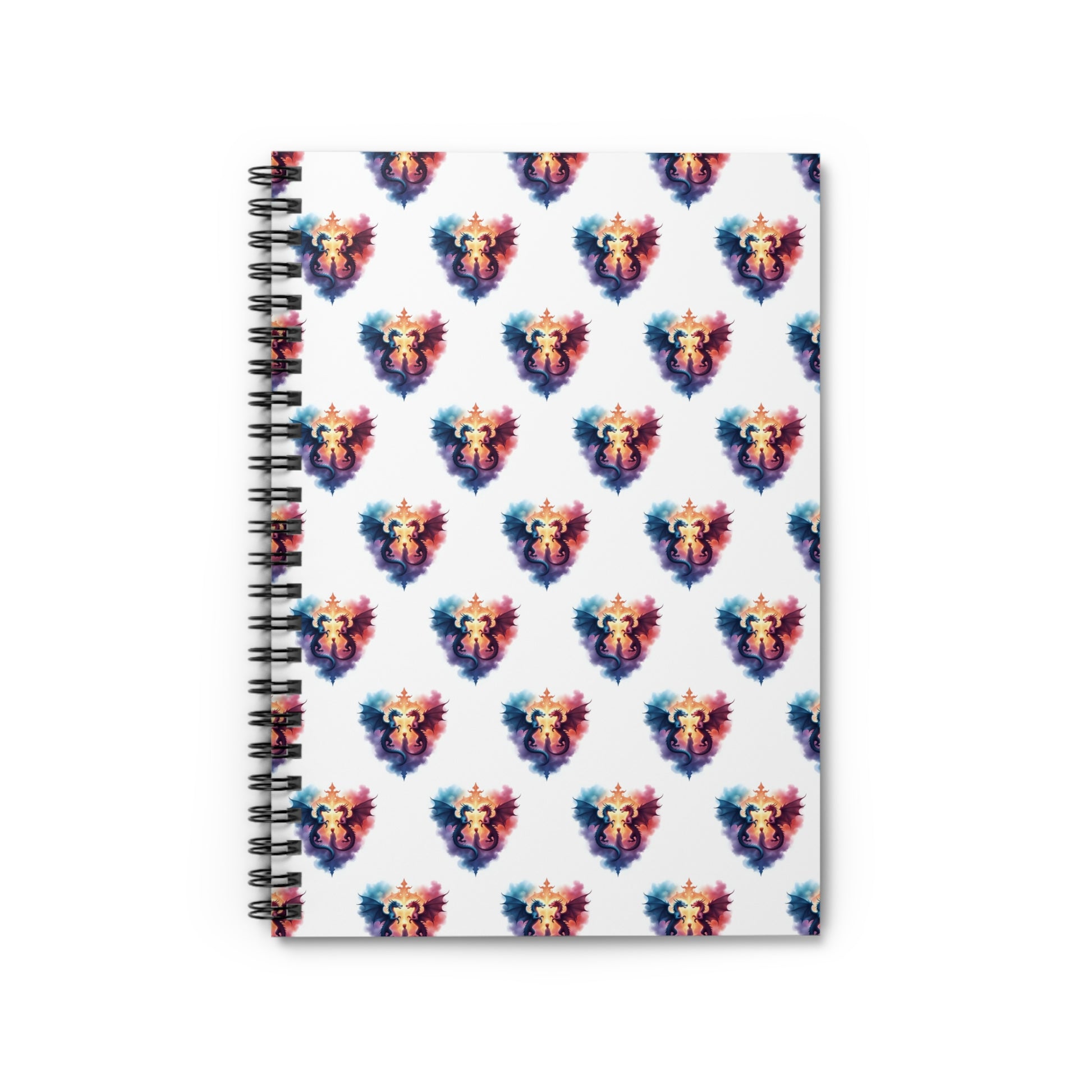 Colorful Dragon Spiral Notebook - Ruled Line, Journal, Stationery, Gift for Writers, Creative Notes, School Supplies - Celtic Scents