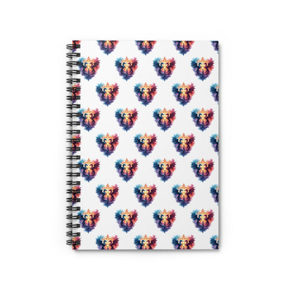 Colorful Dragon Spiral Notebook - Ruled Line, Journal, Stationery, Gift for Writers, Creative Notes, School Supplies - Celtic Scents