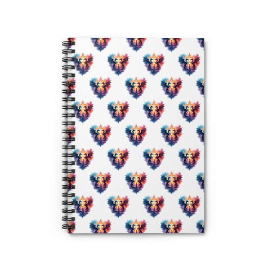 Colorful Dragon Spiral Notebook - Ruled Line, Journal, Stationery, Gift for Writers, Creative Notes, School Supplies