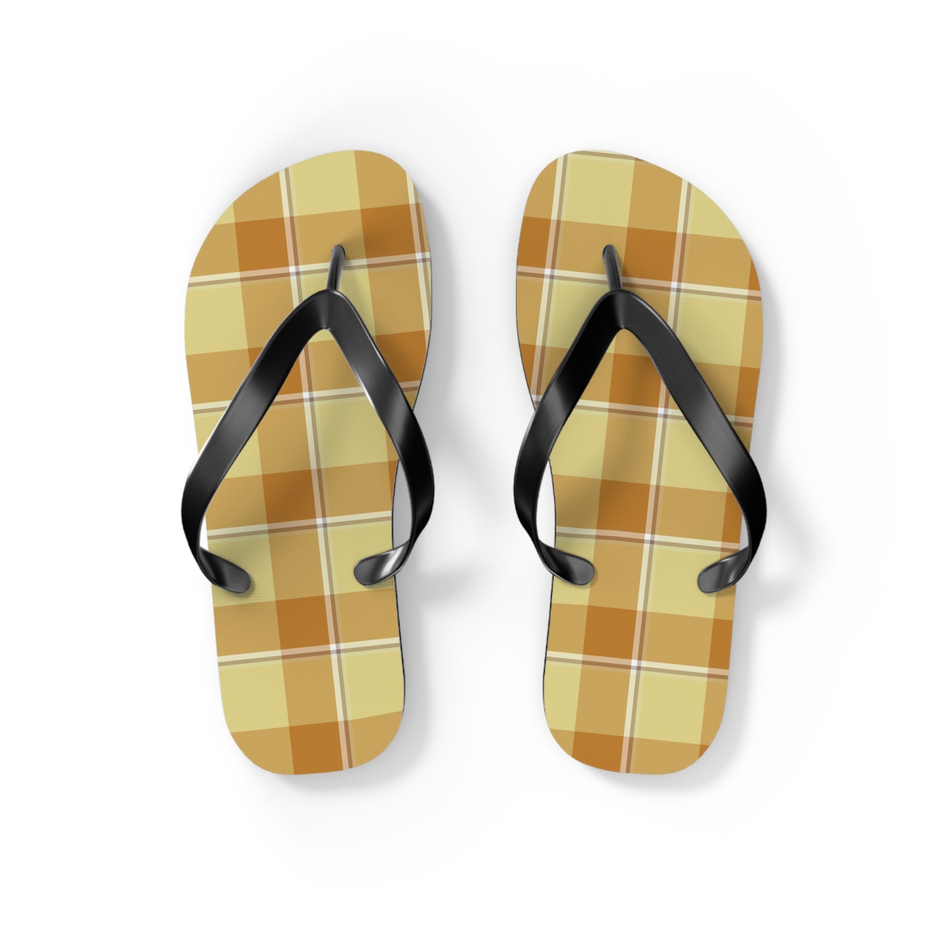 Stylish Plaid Flip Flops | Summer Beach Footwear, Pool Slide Sandals, Vacation Essentials, Casual Summer Fashion, Gift for Him/Her - Celtic Scents