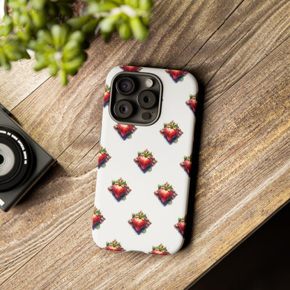 Strawberry Celtic Knot Phone Case, Cute Phone Cover, Gift for Her, Custom Smartphone Case, Funky Accessories, Valentine's Day Gift