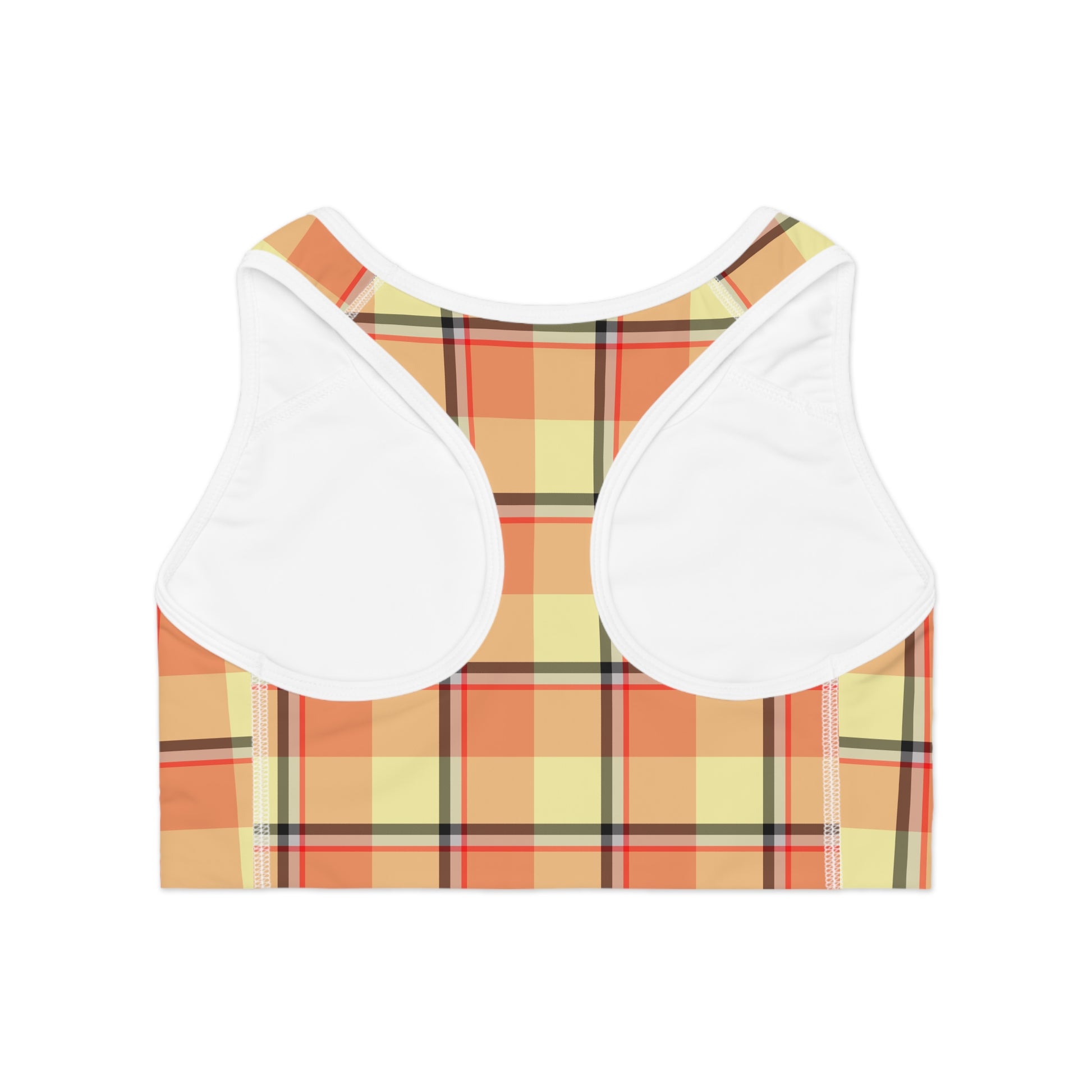 Plaid Sports Bra, Stylish Activewear for Fitness, Gym, Yoga, Running, Summer Workouts - Celtic Scents