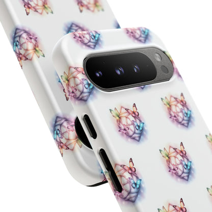 Colorful Butterflies Phone Case, Tough Cases, Cute Butterfly Lover Gift, Trendy Phone Cover, Nature Print Case