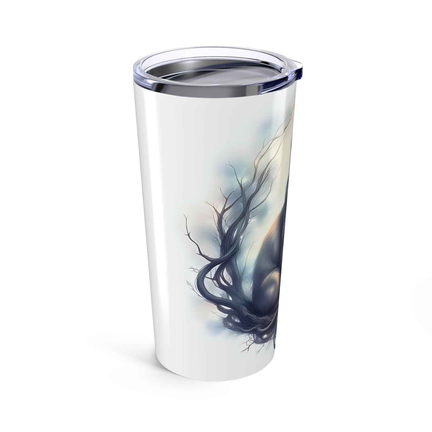 Elegant Cat-Themed 20oz Tumbler for Cat Lovers, Cute Pet Gift, Travel Mug, Coffee Cup, Cat Mom Merchandise
