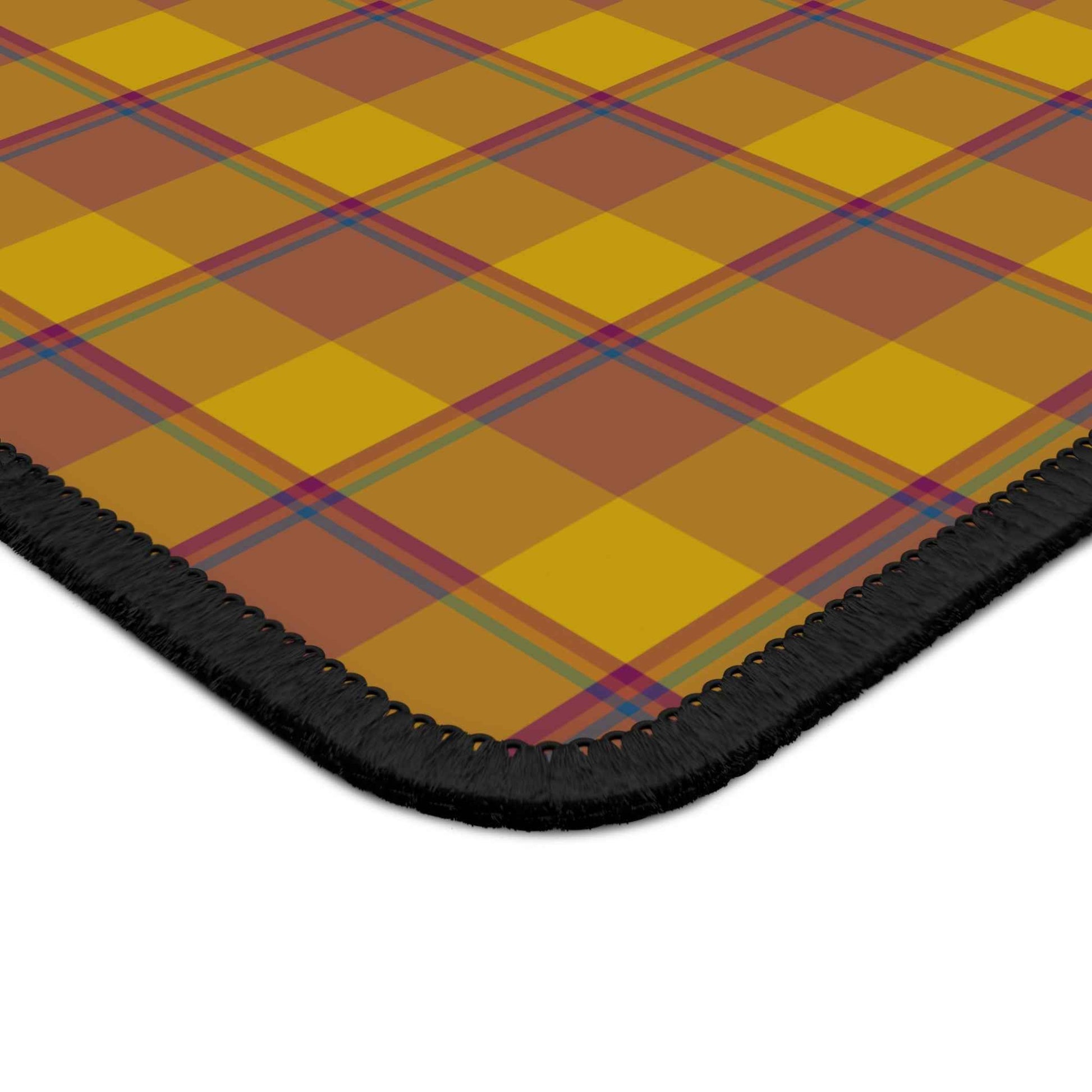 Plaid Gaming Mouse Pad, Cozy Home Office Accessory, Great for Gamers, Gifts for Video Game Lovers, Birthday & Holiday Decor