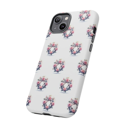 Floral Phone Case, Tough Cases for Women, Cute Celtic Knot Floral Design iPhone Cover, Gift for Her, Stylish Tech Accessories