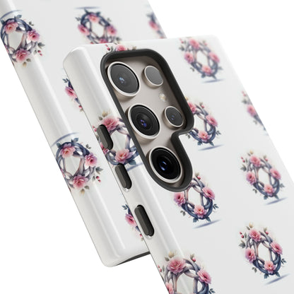 Floral Phone Case, Tough Cases for Women, Cute Celtic Knot Floral Design iPhone Cover, Gift for Her, Stylish Tech Accessories