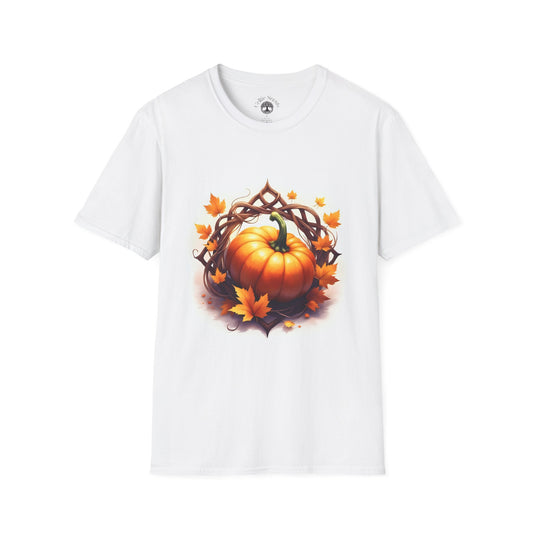 Autumn Pumpkin T-Shirt, Fall Tee, Halloween Shirt, Harvest Apparel, Thanksgiving Gift, Cozy Unisex Top - Celtic Scents