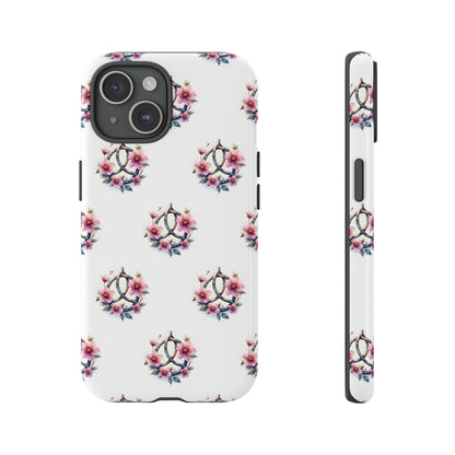 Floral Phone Case, Tough Phone Cover, Cute Protection for Mobile, Gift for Her, Celtic Knot Floral Pattern Case
