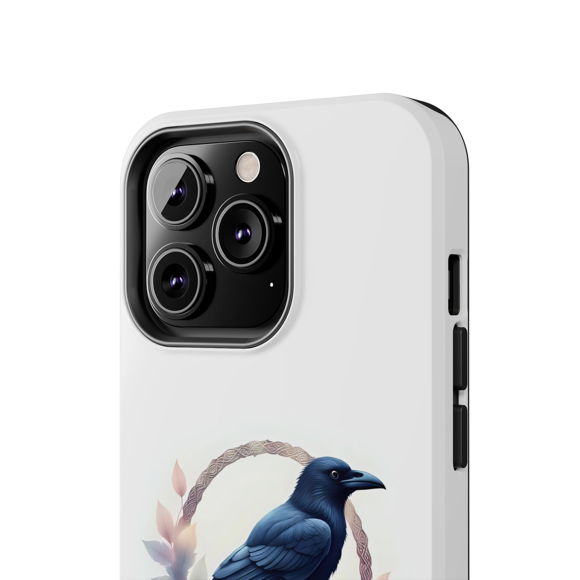 Raven Design Phone Case | Tough Protector Case, Gift for Bird Lovers, Unique Cell Phone Cover, Gothic or Nature Inspired - Celtic Scents