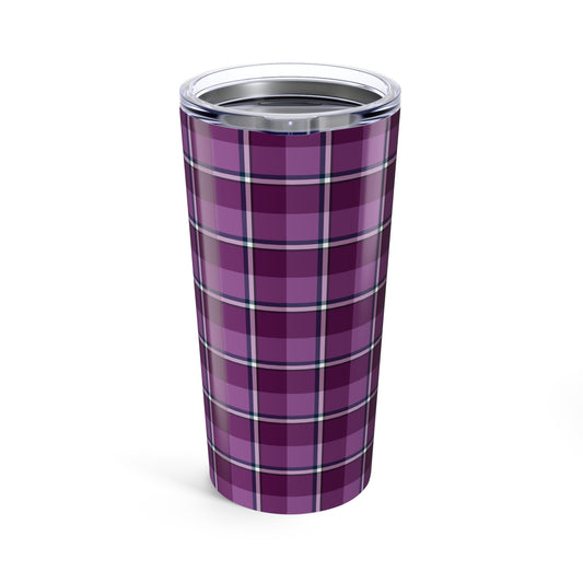 Cozy Plaid Tumbler 20oz, Travel Mug, Gift for Her, Coffee Cup, Fall Decor, Home Essentials - Celtic Scents