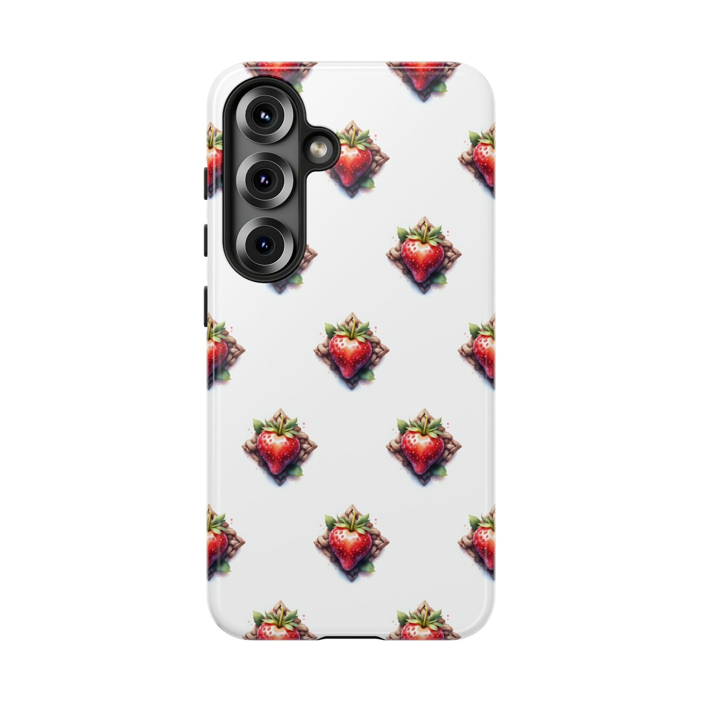 Strawberry Celtic Knot Phone Case, Cute Phone Cover, Gift for Her, Custom Smartphone Case, Funky Accessories, Valentine's Day Gift