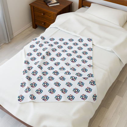 Cozy Velveteen Plush Blanket - Soft Throw Blanket for Home Decor, Gift for Her, Christmas, Birthday, Celtic Knot Design - Celtic Scents