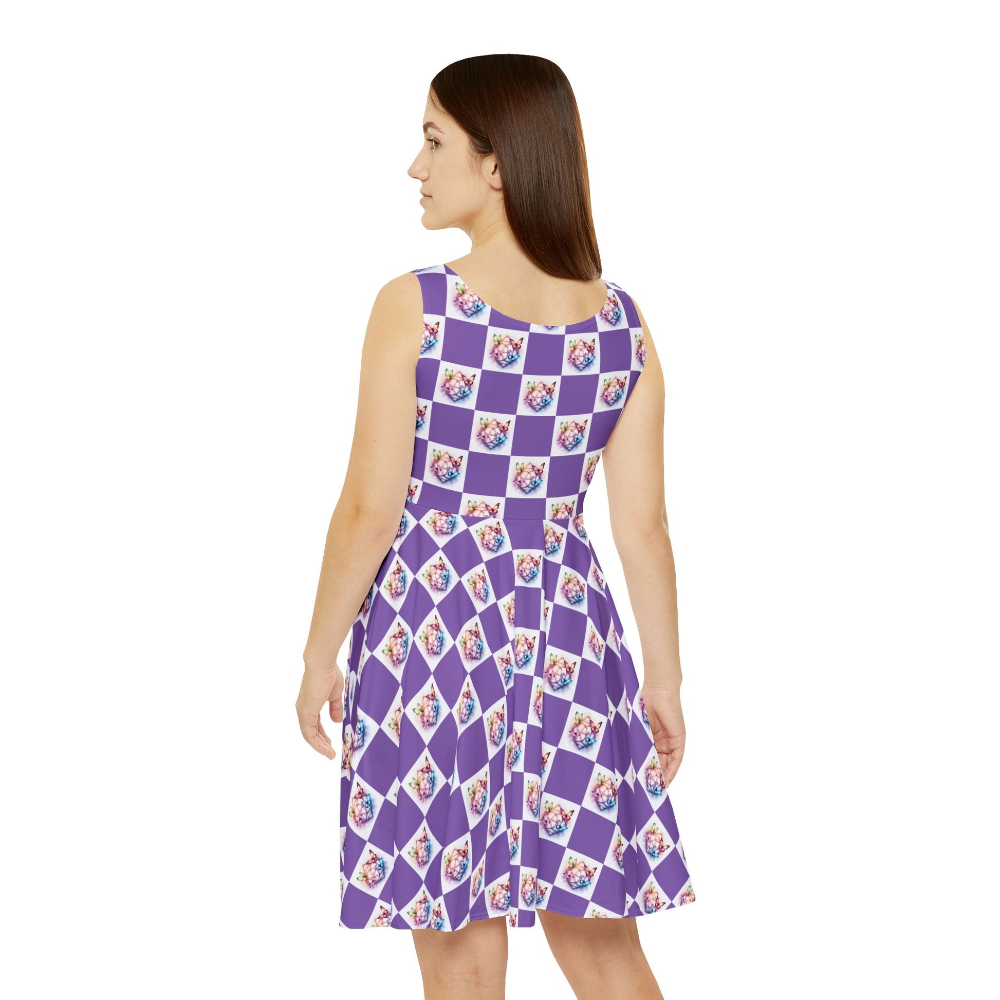 Colorful Butterflies Women's Skater Dress | Butterfly Print Dress, Spring Fashion, Casual Wear, Festival Outfit, Cute Sundress - Celtic Scents