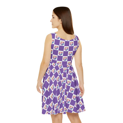 Colorful Butterflies Women's Skater Dress | Butterfly Print Dress, Spring Fashion, Casual Wear, Festival Outfit, Cute Sundress - Celtic Scents