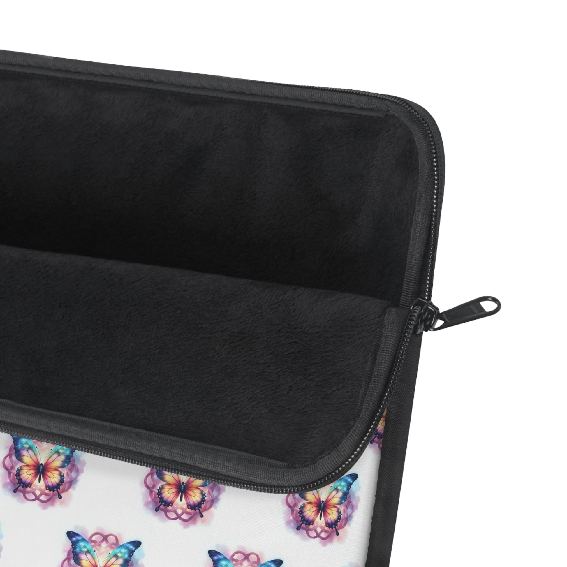 Colorful Butterfly Design Laptop Sleeve, Padded Computer Case, Cute Tech Accessory, Gift for Students - Celtic Scents