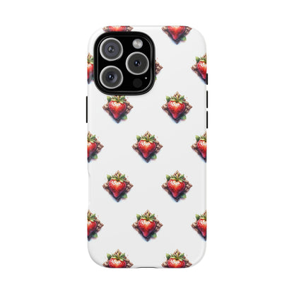 Strawberry Celtic Knot Phone Case, Cute Phone Cover, Gift for Her, Custom Smartphone Case, Funky Accessories, Valentine's Day Gift