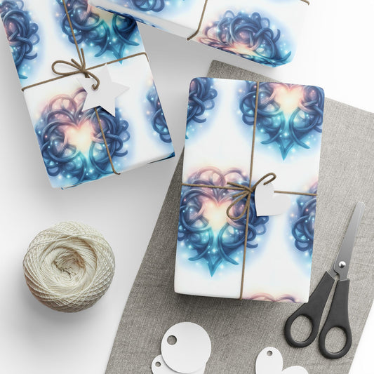 Enchanting Floral Wrapping Paper | Gift Wrap for Holidays, Parties, Birthdays, Wedding Favors, Baby Showers - Celtic Scents