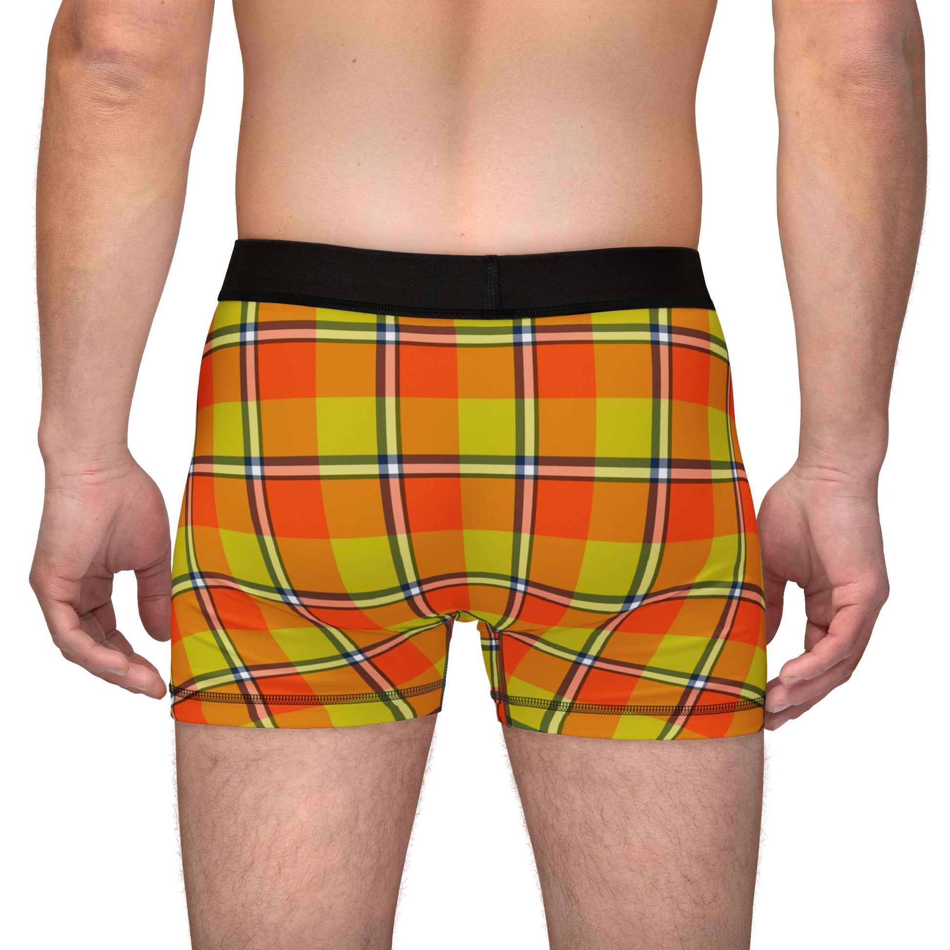Vibrant Plaid Men's Boxers, Comfortable Underwear, Funky Fashion, Gift for Him, Everyday Wear, Trendy Sleepwear - Celtic Scents