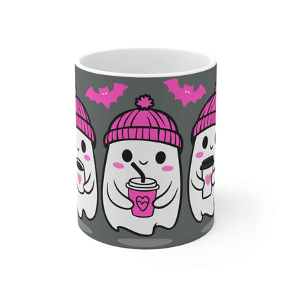 Cute Halloween Ghost Mug, Spooky Coffee Cup, Boo Brew, Funny Gift for Ghost Lovers, Holiday Beverage Mug