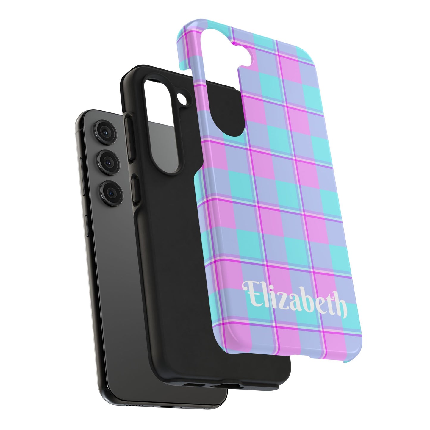 Personalized Plaid Phone Cases for Trendy Protection, Customizable Phone Covers, Durable Cases