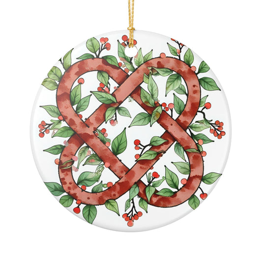 Ceramic Holiday Ornament, Handcrafted Home Decor, Christmas Decoration, Gift for Loved Ones, Seasonal Decor, Celebration Keepsake - Celtic Scents