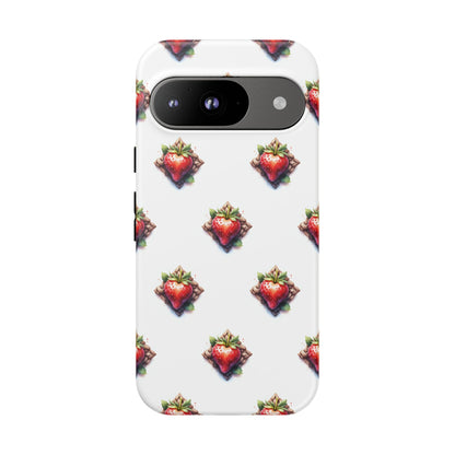 Strawberry Celtic Knot Phone Case, Cute Phone Cover, Gift for Her, Custom Smartphone Case, Funky Accessories, Valentine's Day Gift