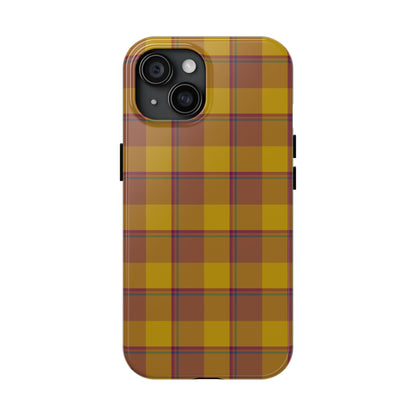 Plaid Tough Phone Case, Durable Phone Cover, Fall Inspired Accessory, Gift for Her, Stylish Cell Phone Protector - Celtic Scents
