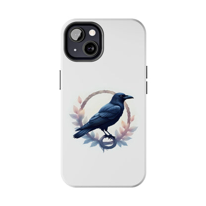 Raven Design Phone Case | Tough Protector Case, Gift for Bird Lovers, Unique Cell Phone Cover, Gothic or Nature Inspired - Celtic Scents