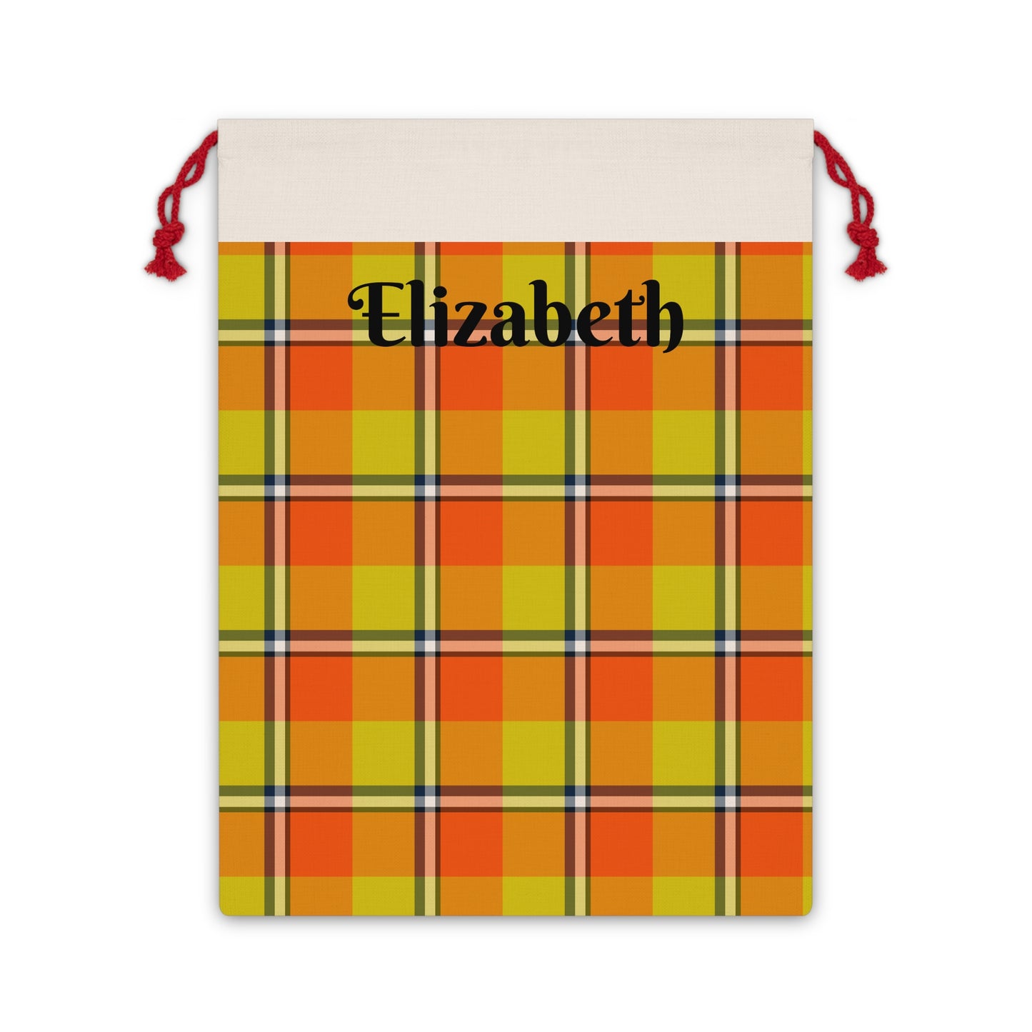 Personalized Plaid Gift Bag, Custom Gift Wrap for Birthdays, Holidays, Weddings, Ideal for Special Occasions, Unique Party Favor - Celtic Scents