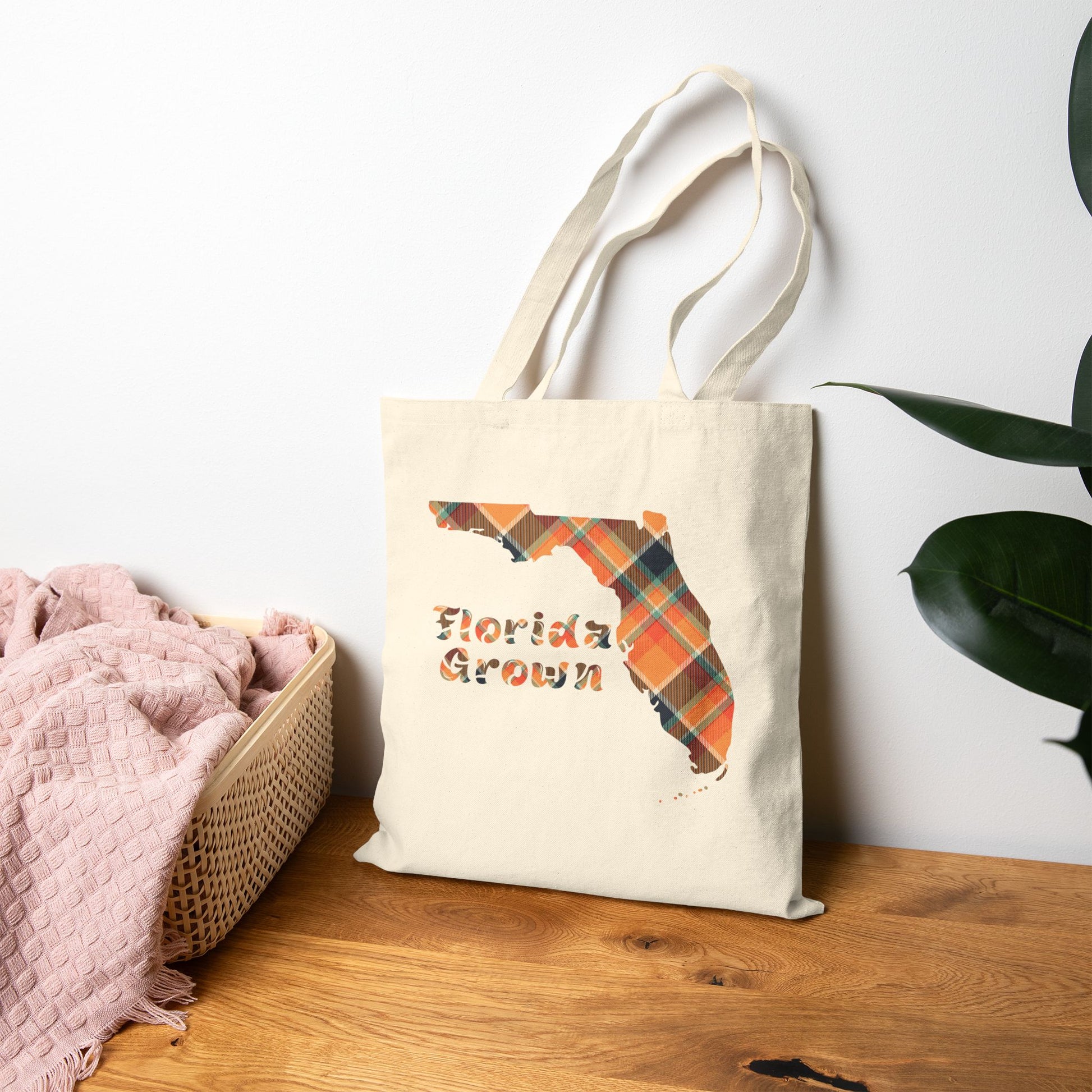 Personalized Florida Grown Tote Bag, Eco-Friendly Cotton Bag, Reusable Shopping Tote, Custom Name Gift, Travel Bag - Celtic Scents