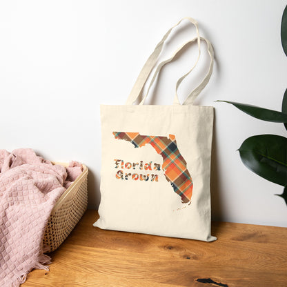 Personalized Florida Grown Tote Bag, Eco-Friendly Cotton Bag, Reusable Shopping Tote, Custom Name Gift, Travel Bag - Celtic Scents