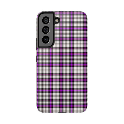 Stylish Tough Phone Case, Purple Plaid Protective Cover, Cute Gift for Teens, Cell Phone Accessory, Trendy Tech - Celtic Scents