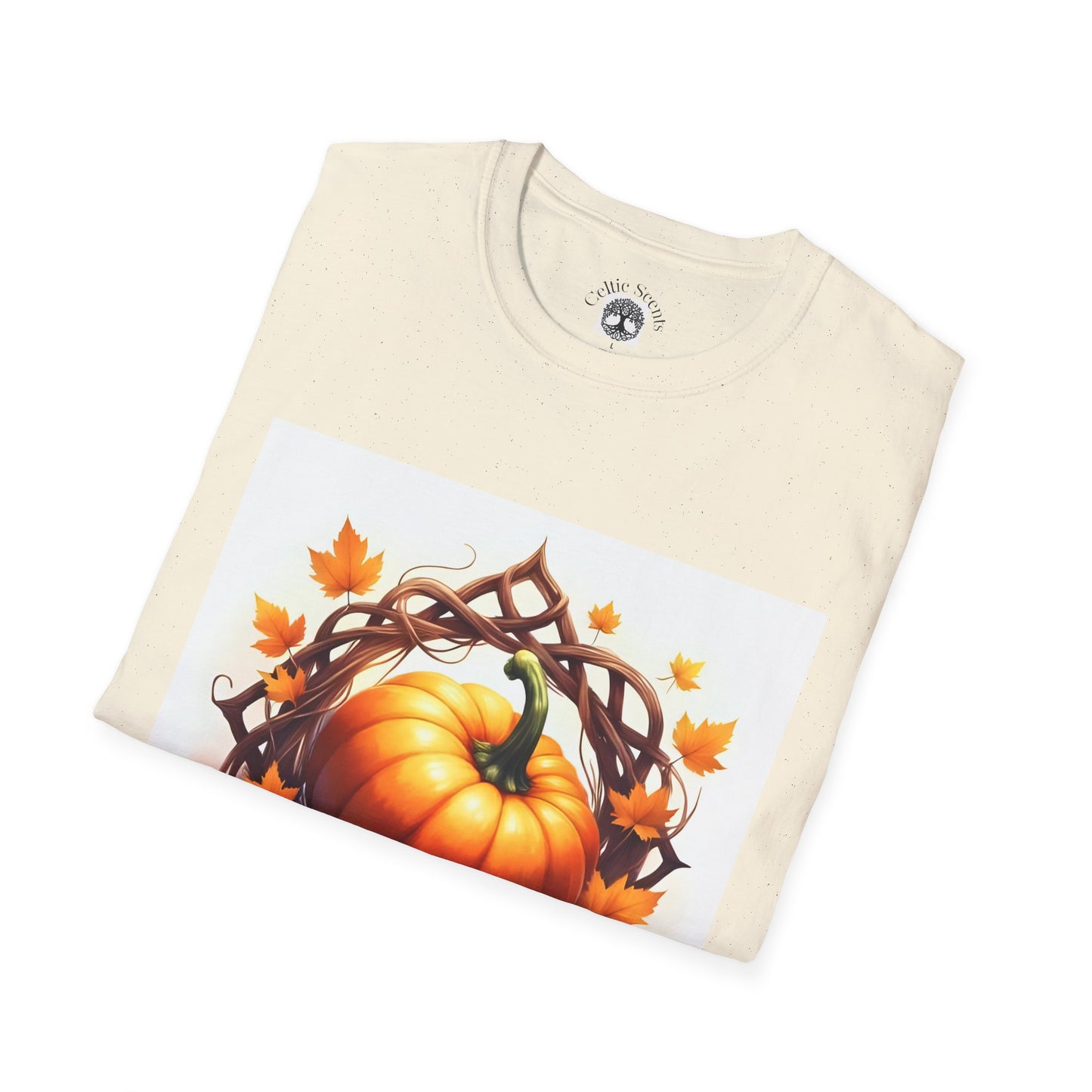 Autumn Pumpkin T-Shirt, Fall Tee, Halloween Shirt, Harvest Apparel, Thanksgiving Gift, Cozy Unisex Top - Celtic Scents
