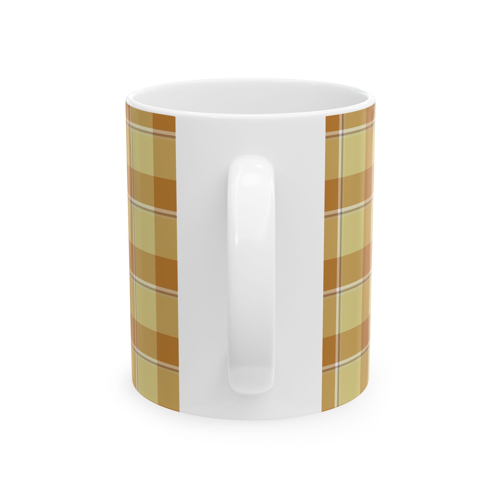 Cozy Plaid Ceramic Mug for Coffee Lovers, Ideal Gift for Birthdays, Holidays, Home Decor, Rustic Kitchen, Fall Vibes, Perfect for Tea - Celtic Scents