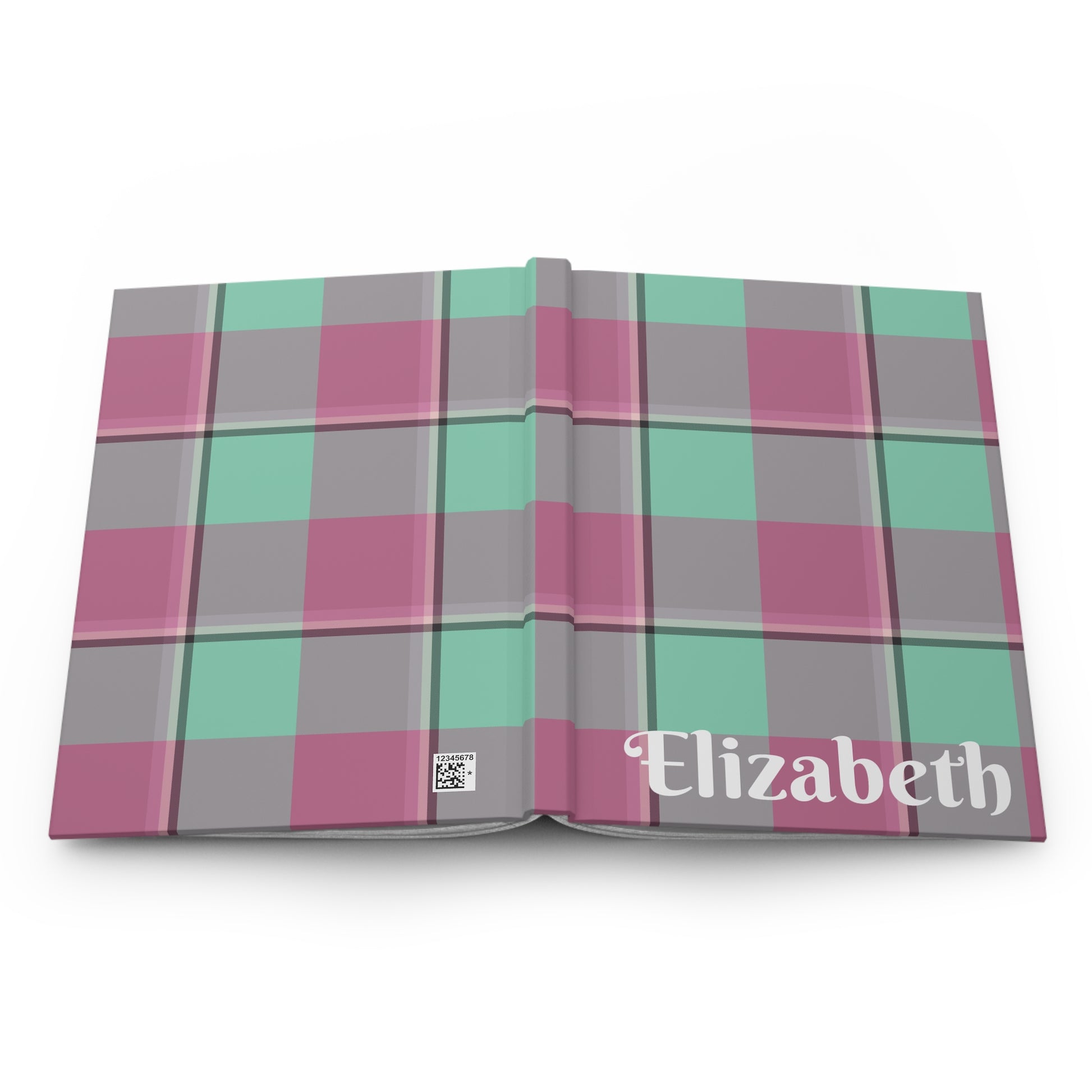 Personalized Plaid Hardcover Journal, Perfect for Daily Journaling, Gift for Friends, Stylish Notebook - Celtic Scents