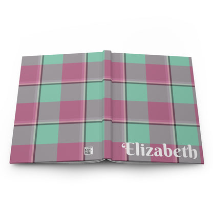 Personalized Plaid Hardcover Journal, Perfect for Daily Journaling, Gift for Friends, Stylish Notebook - Celtic Scents