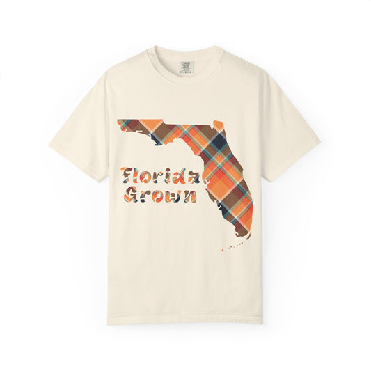 Florida Grown T-Shirt, Casual Wear, Gift for Floridians, Southern Style Tee, Summer Fashion, Beach Vibes, Plaid Graphic Tee - Celtic Scents
