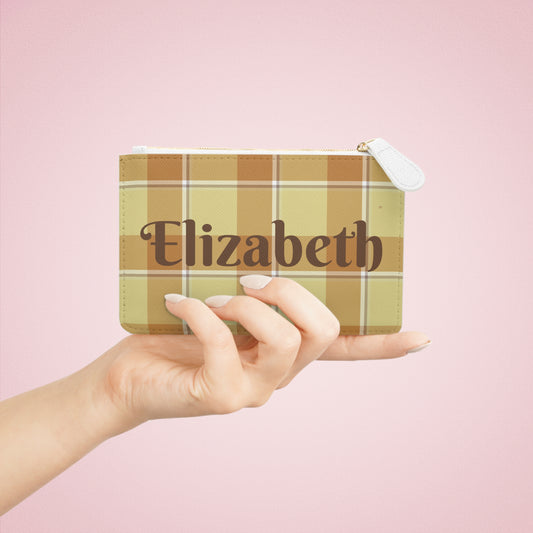 Personalized Mini Clutch Bag, Chic Pouch, Gift for Her, Everyday Use, Plaid Design, Birthday, Wedding, Fashion Accessory - Celtic Scents