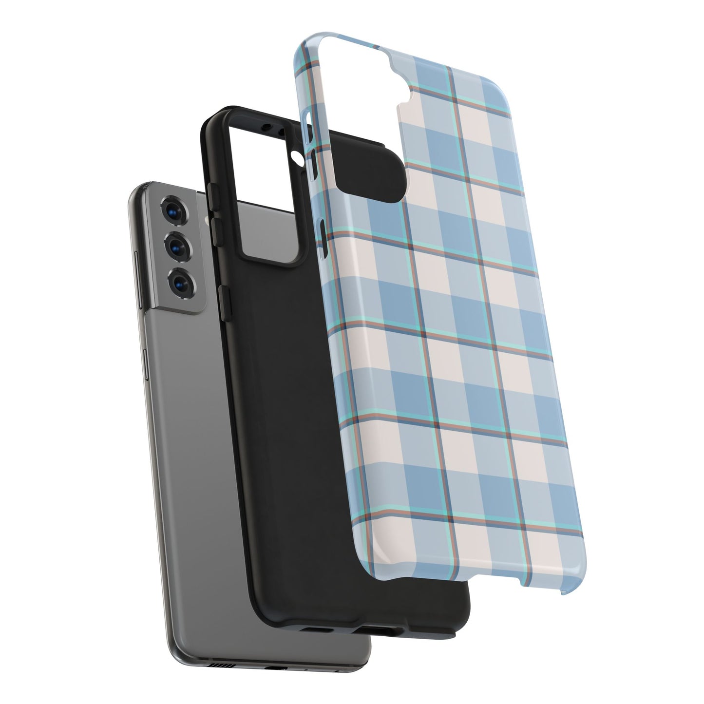 Winter Plaid Tough Phone Cases for Protection, Gift for Teens, Trendy Phone Accessories, Stylish Shield, Holiday Gift Ideas