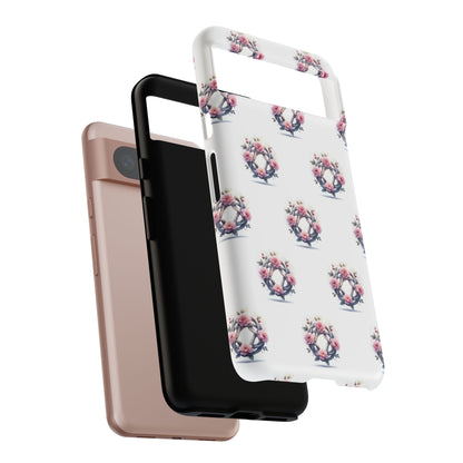 Floral Phone Case, Tough Cases for Women, Cute Celtic Knot Floral Design iPhone Cover, Gift for Her, Stylish Tech Accessories