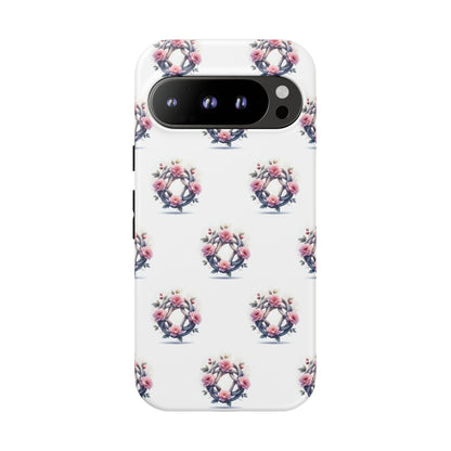 Floral Phone Case, Tough Cases for Women, Cute Celtic Knot Floral Design iPhone Cover, Gift for Her, Stylish Tech Accessories