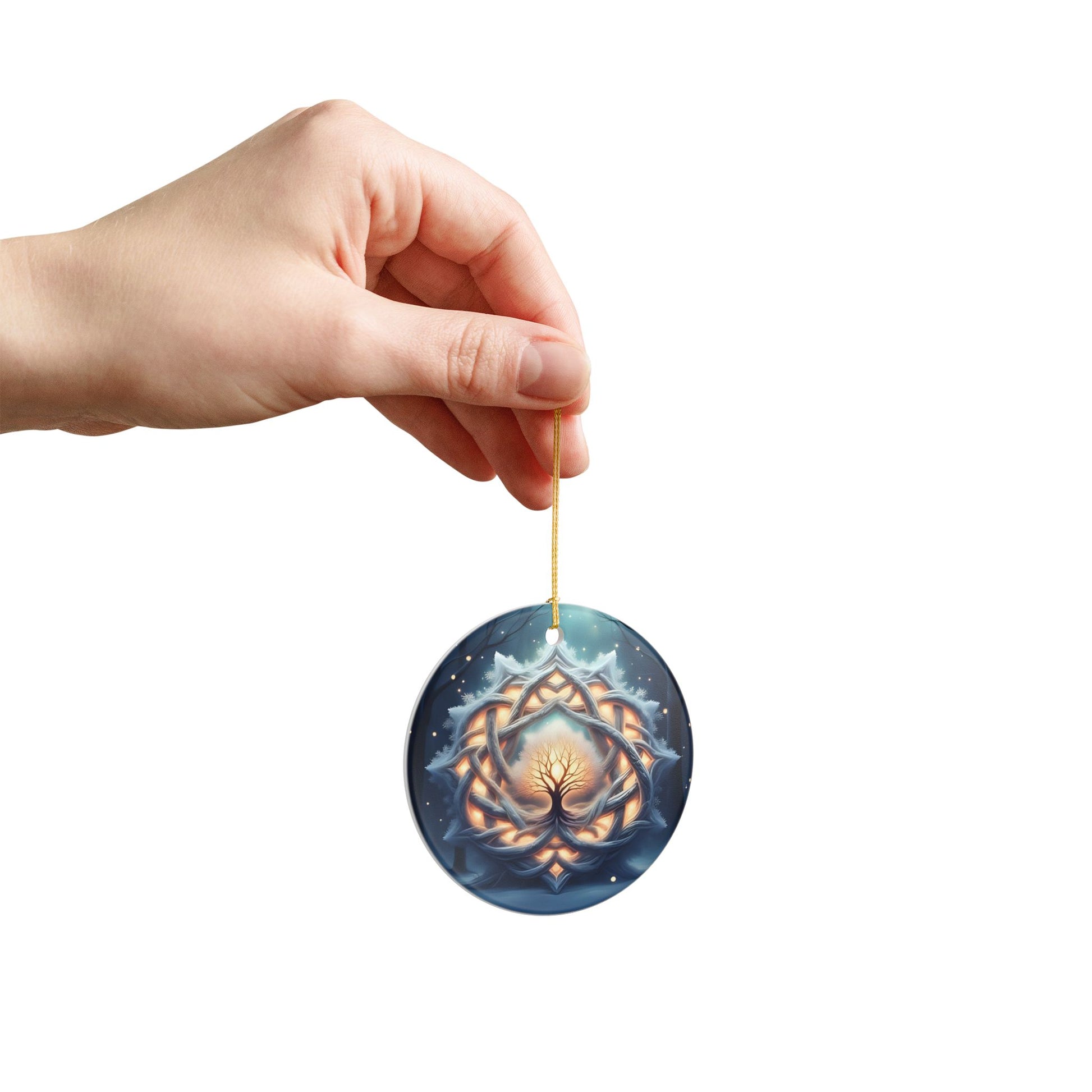 Tree of Life Ceramic Ornament, Spiritual Home Decor, Unique Holiday Gift, Bohemian Wall Hanging, Mindful Living Decoration - Celtic Scents