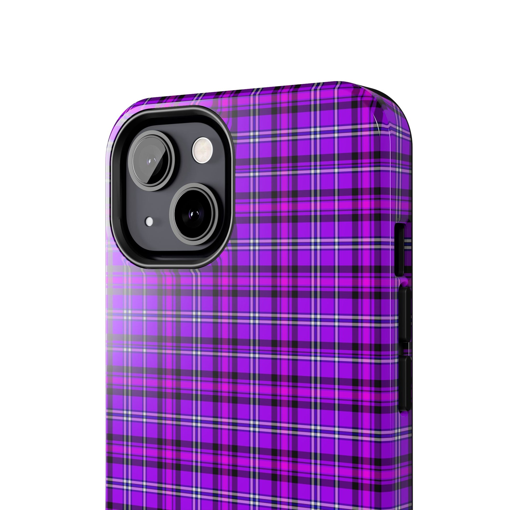 Purple Plaid Stylish Tough Phone Cases, Durable Phone Cover, Protective Case, Trendy Design, Gifts for Her - Celtic Scents