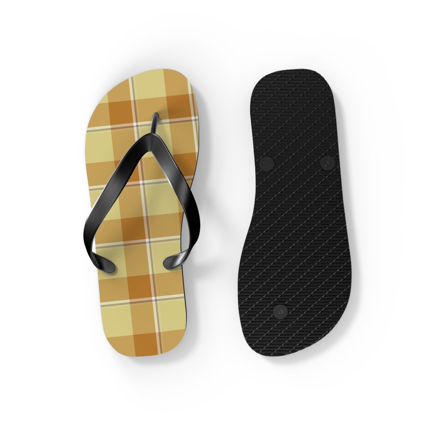 Stylish Plaid Flip Flops | Summer Beach Footwear, Pool Slide Sandals, Vacation Essentials, Casual Summer Fashion, Gift for Him/Her - Celtic Scents
