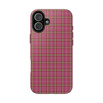 Stylish Tough Phone Cases - Protect Your Phone with Trendy Plaid Design, Gift for Her, Pink Plaid Design - Celtic Scents